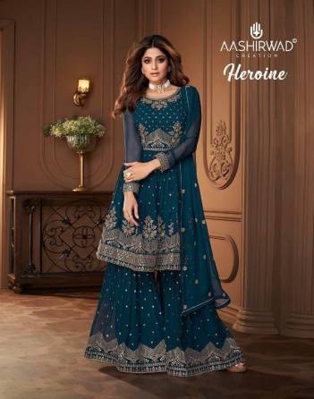 Heroine By Aashirwad Creation Designer Sharara Style Suit Collection